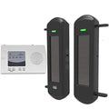 HTZSAFE Solar Wireless Driveway Alarm System-1/2 Mile Long Transmission Range-300 Feet Wide Sensor Range-No WIRING No Need Repla