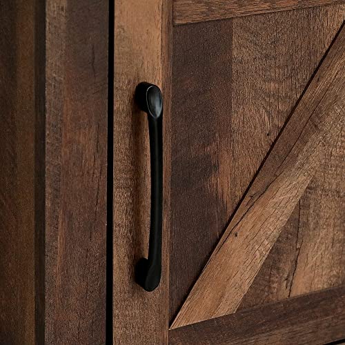Furinno JAYA Large Entertainment Stand for TV Up to 55 Inch, French Oak Grey/Black V100781