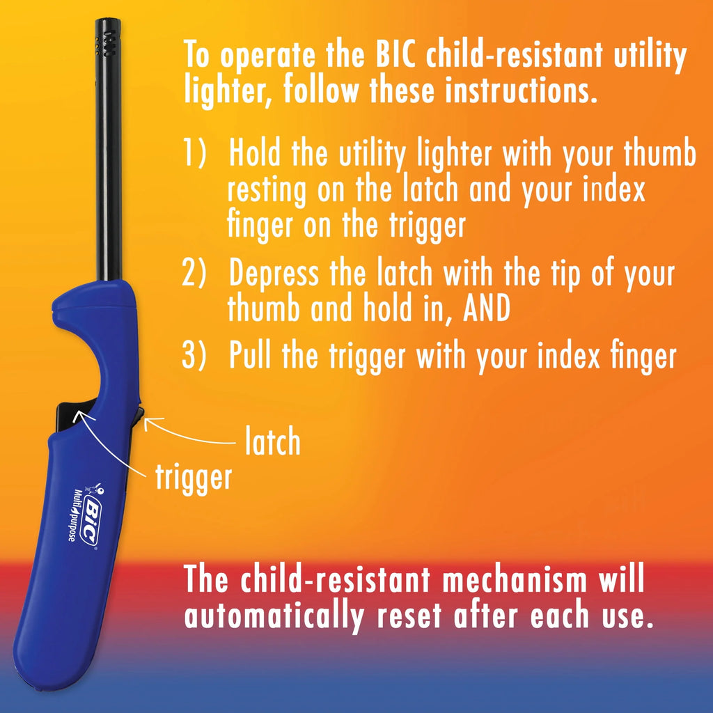 BIC Multi-Purpose Lighters Classic Wand + Flex Wand, 2-Pack O496017