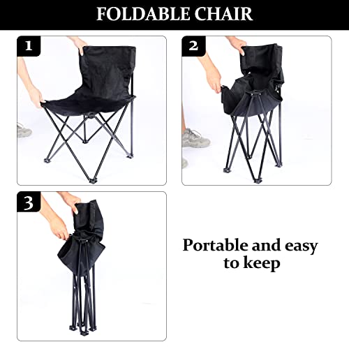 YSSOA Removable Footrest Reclining Camping Chair, Black J500901