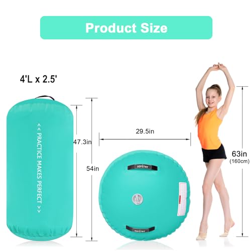 VOFiTNY Inflatable Gymnastics Air Track Tumbling Mat with Pump L674