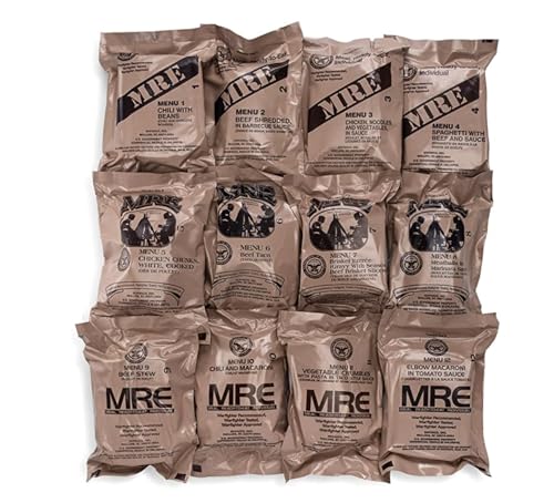 Wornick MRE Meals Ready to Eat 12 Pack Emergency Food Supply Y697