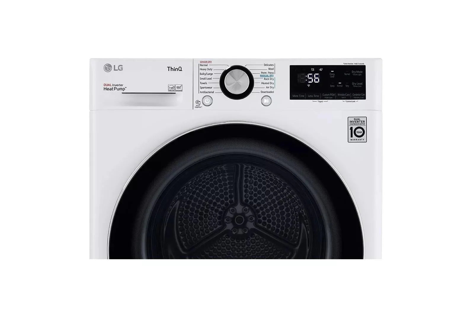LG DLHC1455W Front Load Electric Dryer Gray U69211