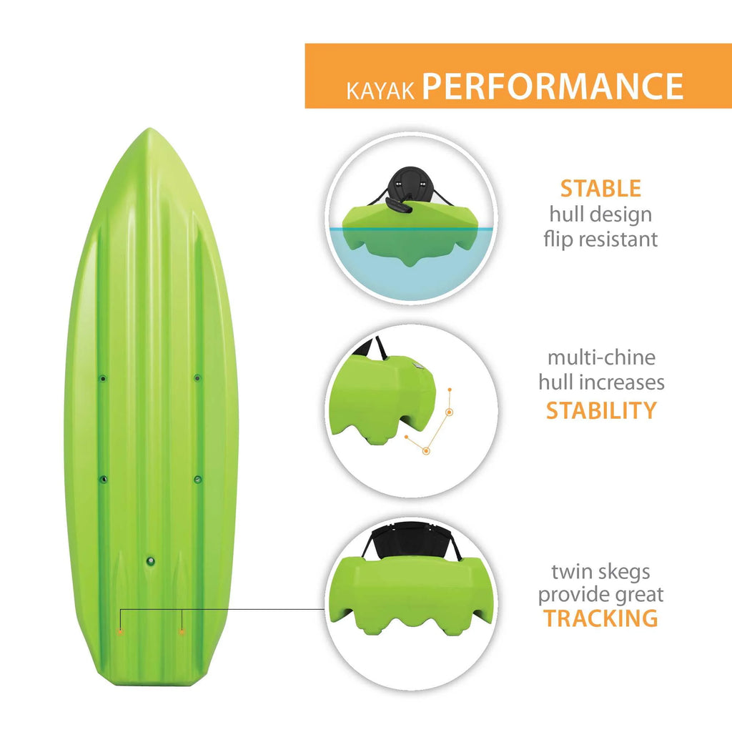 Lifetime Daylite 8 ft Sit-on-Top Kayak, Red H51700