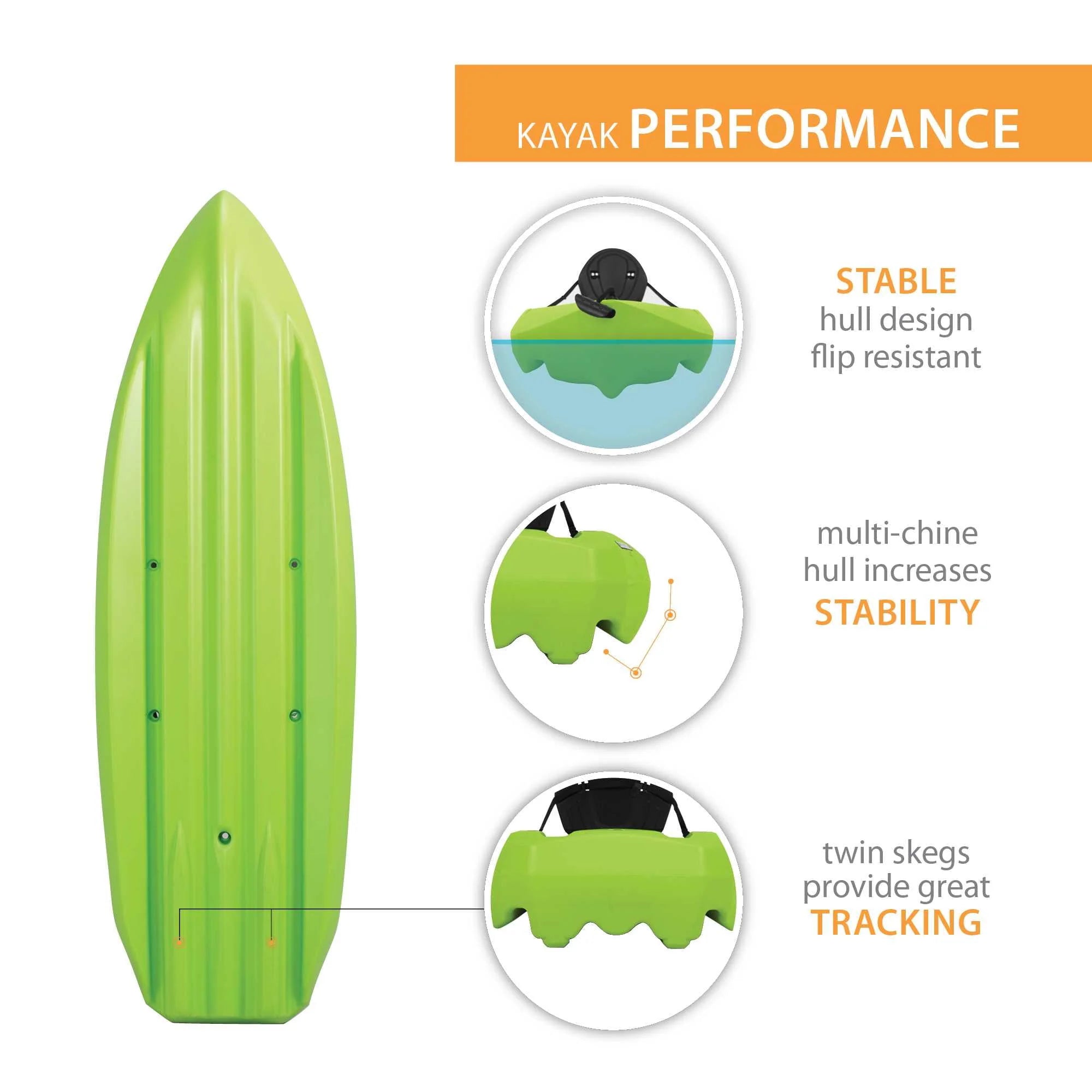 Lifetime Daylite 8 ft Sit-on-Top Kayak, Red H51700
