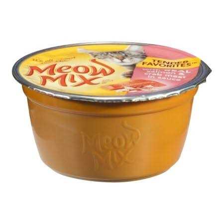 Meow Mix Tender Favorites Real Salmon & Crab in Sauce Wet Cat Food A523
