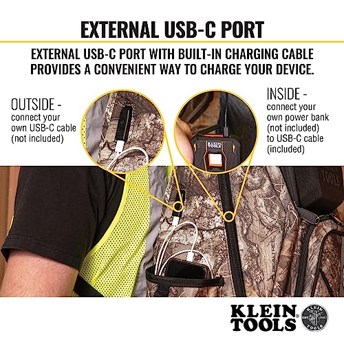 Klein Tools 55421BP-14 Tool Backpack, Heavy Duty, 39 Pockets S772