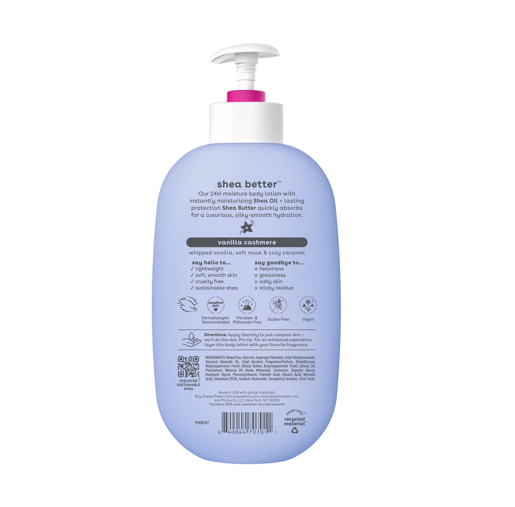 eos Shea Better Body Lotion Vanilla Cashmere 16 fl oz U249