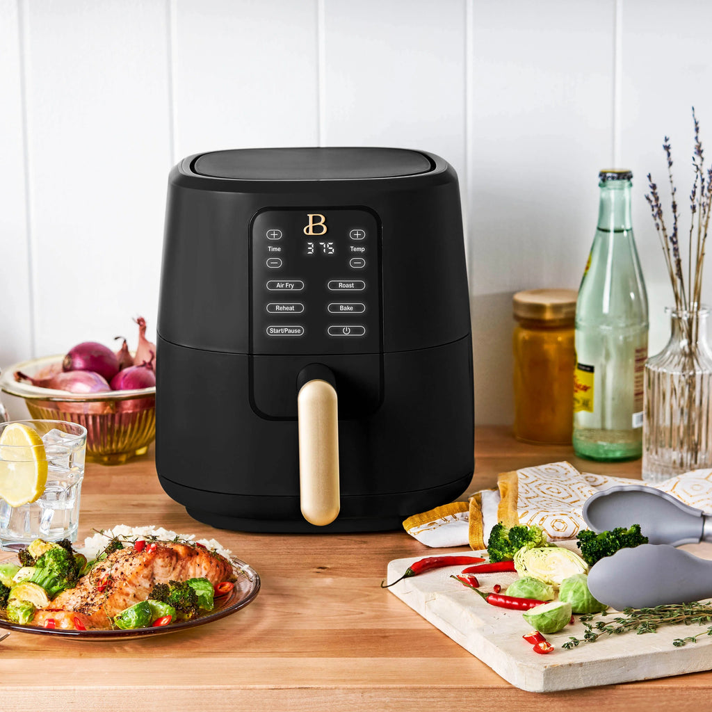 Beautiful 3 Qt Air Fryer with TurboCrisp Technology, White Icing by Drew Barrymore Q37808