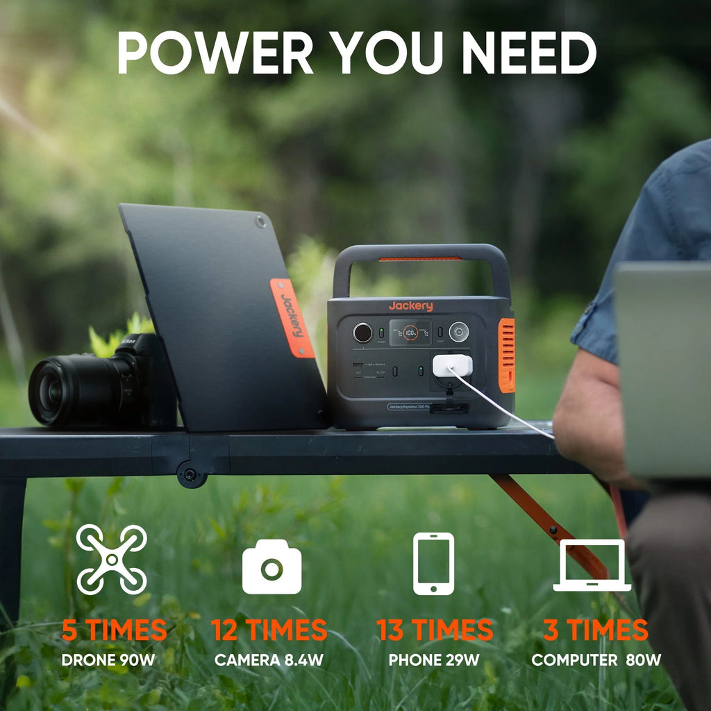 Jackery Explorer 300 Plus Portable Power Station, 288Wh LiFePO4 Battery U649774