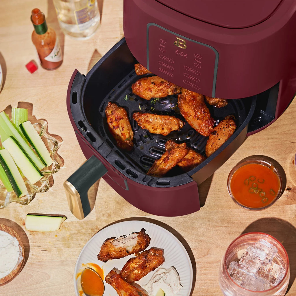 Beautiful 3 Qt Air Fryer with TurboCrisp Technology, White Icing by Drew Barrymore Q37808