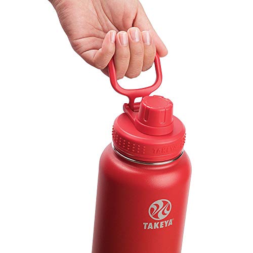 Takeya Actives Water Bottle with Spout Lid, 18 oz, Midnight Blue W579