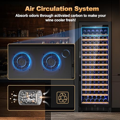 Electric Humidor Cabinet 35L with Digital LED Screen and Humidity Control C6096