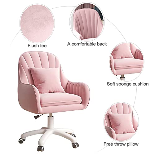 Mid-Back Upholstered Swivel Task Chair for Home Office N37900