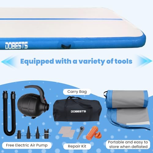 DOBESTS Inflatable Gymnastics Tumbling Mat with Pump G20525