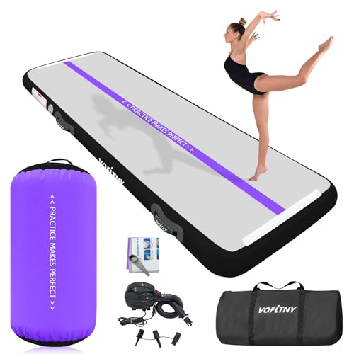 VOFiTNY Inflatable Gymnastics Air Track Tumbling Mat with Pump L674