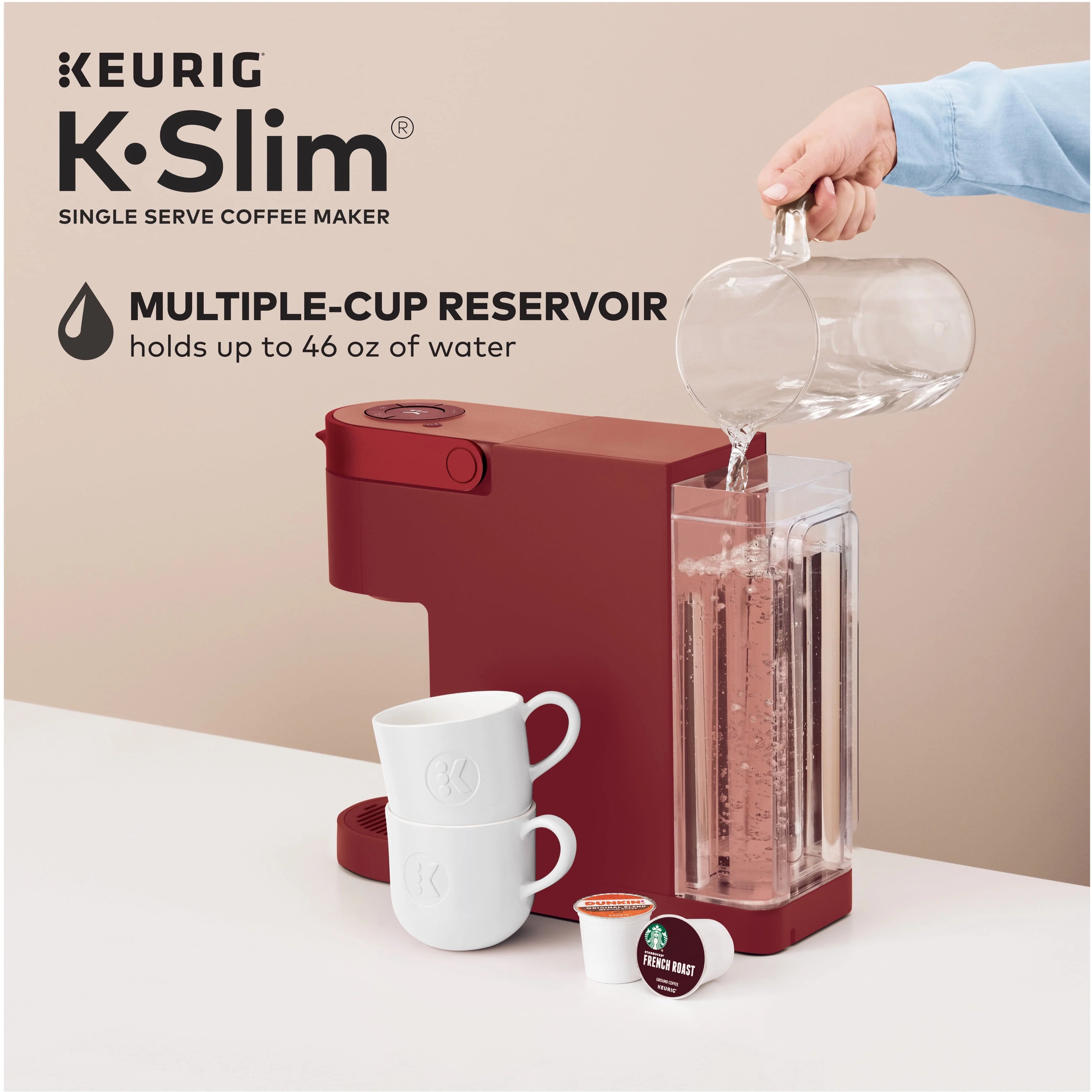 Keurig K-Slim Black Single-Serve K-Cup Pod Coffee Maker J75820