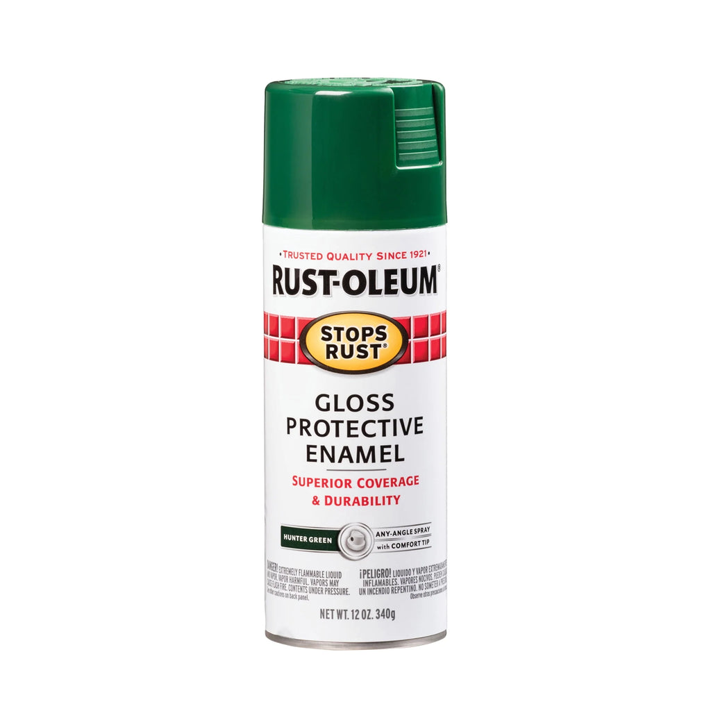 Rust-Oleum Stops Rust Satin Protective Enamel Spray Paint 285092, 12 oz Y531