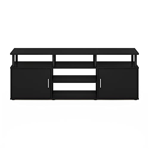 Furinno JAYA Large Entertainment Stand for TV Up to 55 Inch, French Oak Grey/Black V100781