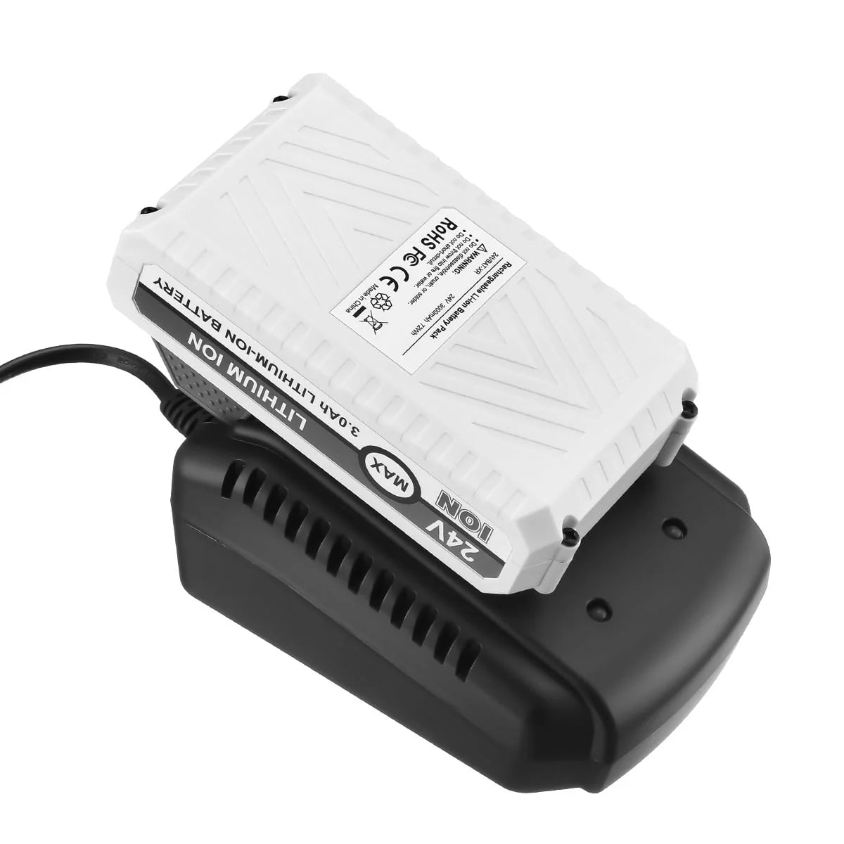 24V 3.0Ah Lithium-ion Battery and Charger for Snow Joe + Sun Joe G887