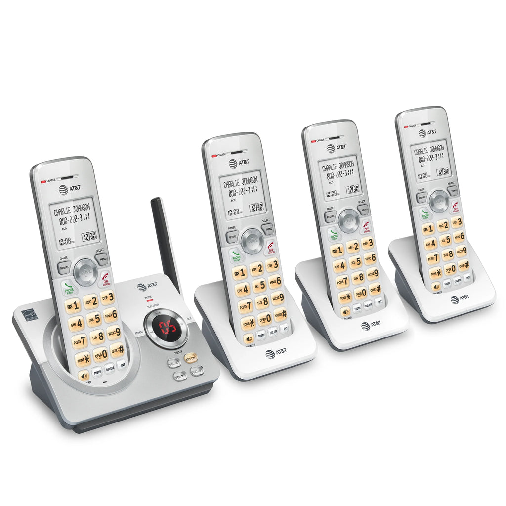 AT&T 4-Handset Cordless Phone with Answering System and Call Block, EL52429 I332155