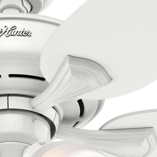 Hunter Channing 52 in. LED Indoor White Ceiling Fan with Light A646285