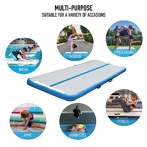 AKSPORT Gymnastics Air Mat Tumble Track with Air Pump A7907