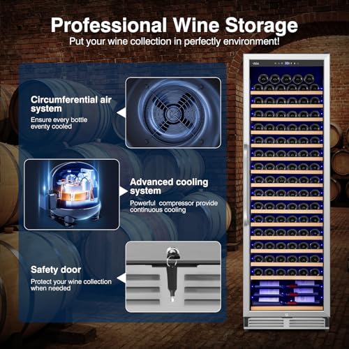 Electric Humidor Cabinet 35L with Digital LED Screen and Humidity Control C6096