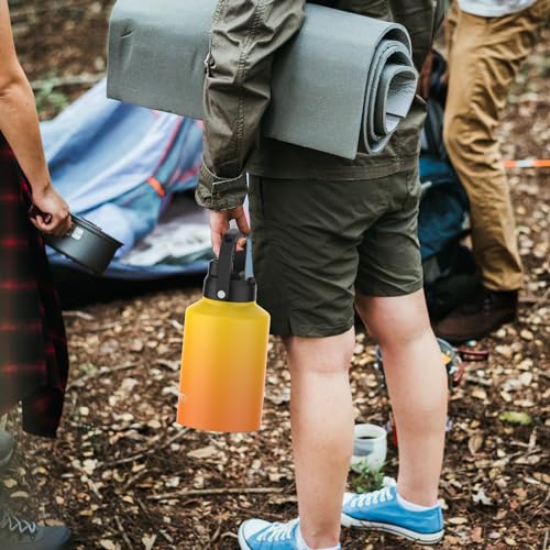 128oz Insulated Stainless Steel Water Bottle with Handle, Black W803