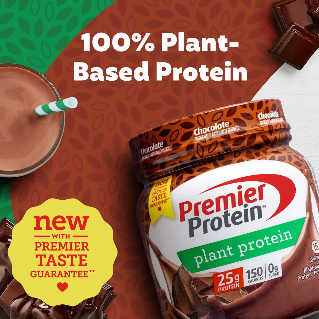 Premier Protein Powder Plant Protein, Vanilla, 25g, 15 Servings I682