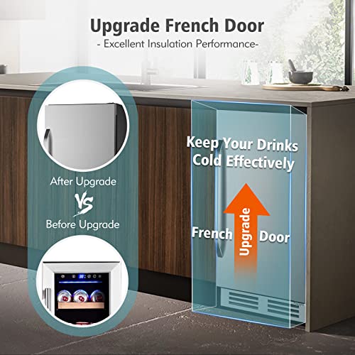 Electric Humidor Cabinet 35L with Digital LED Screen and Humidity Control C6096