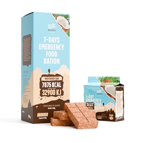 Emergency Food Supply 7-Day Chocolate Biscuit Bars Survival Kit A231664