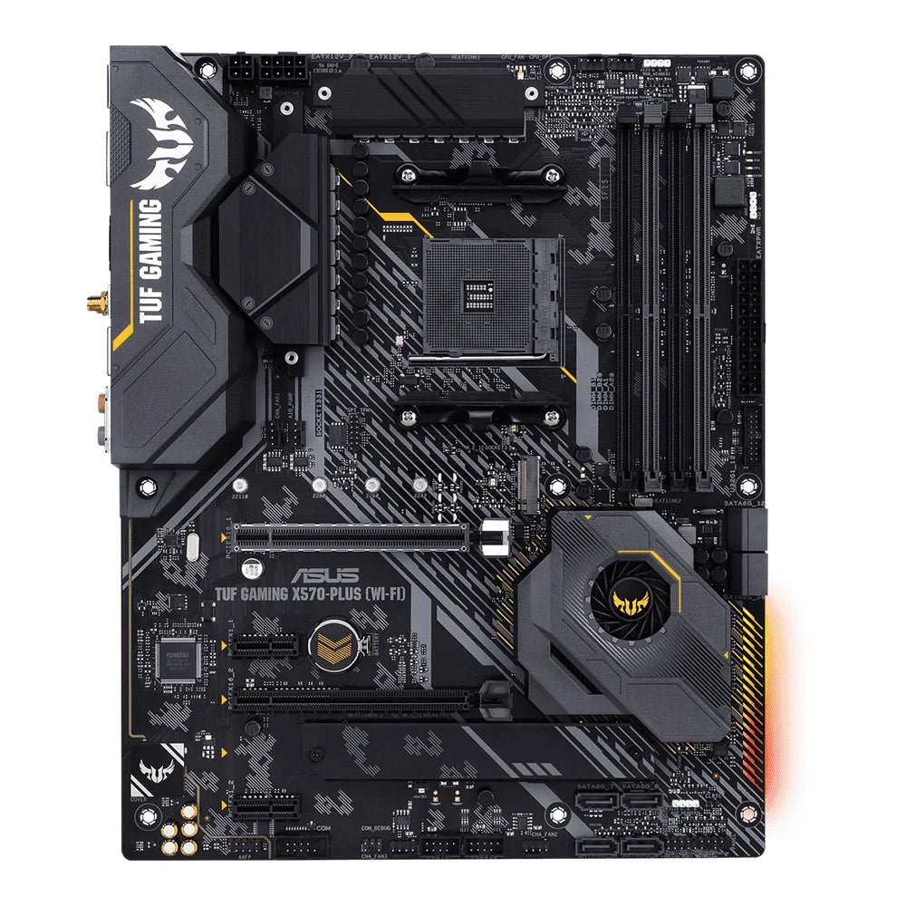 ASUS TUF GAMING X570-PLUS (WI-FI) - Motherboard - ATX - Socket AM4 - AMD X570 Chipset - USB-C Gen2, USB 3.2 Gen 1, USB 3.2 Gen 2 - Bluetooth, Gigabit LAN