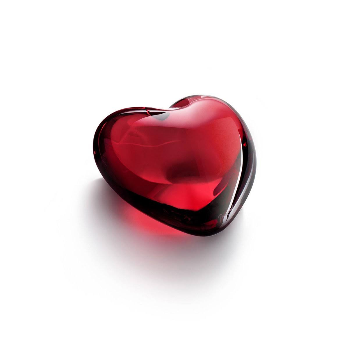 Baccarat Puffed Heart Clear V919