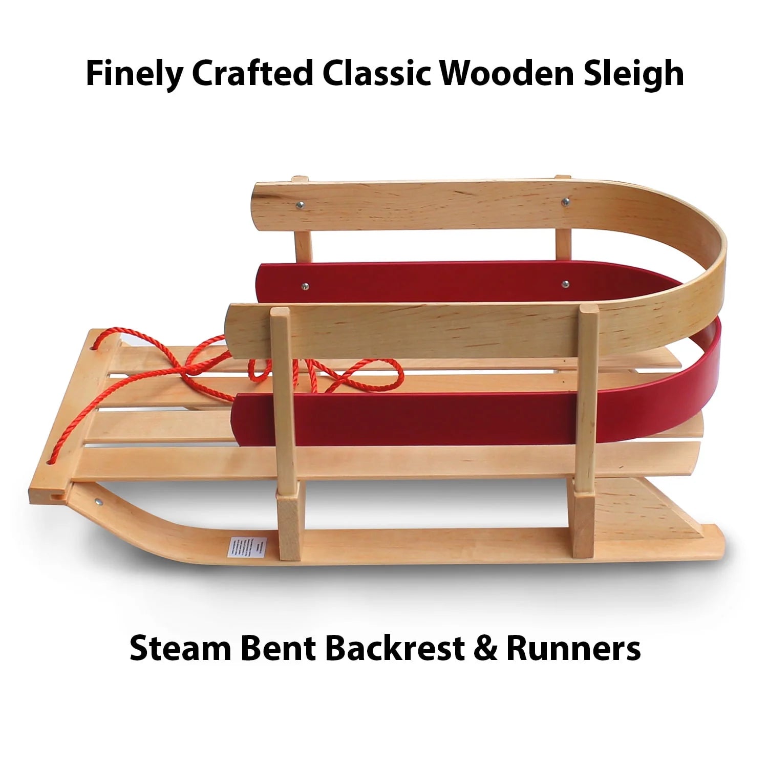 Flexible Flyer Baby Pull Sled Wooden Sleigh for Kids Z133