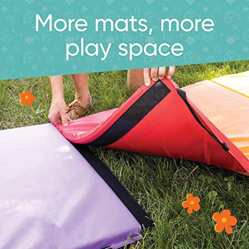 HearthSong Tumbling Mat for Kids, 5-Panel Foldable Exercise Mat, 1.25" Thick X638