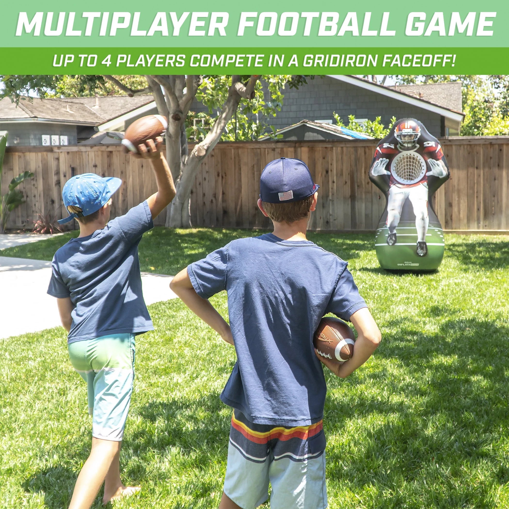 GoSports Inflataman Football Challenge Inflatable Toss Game K460774