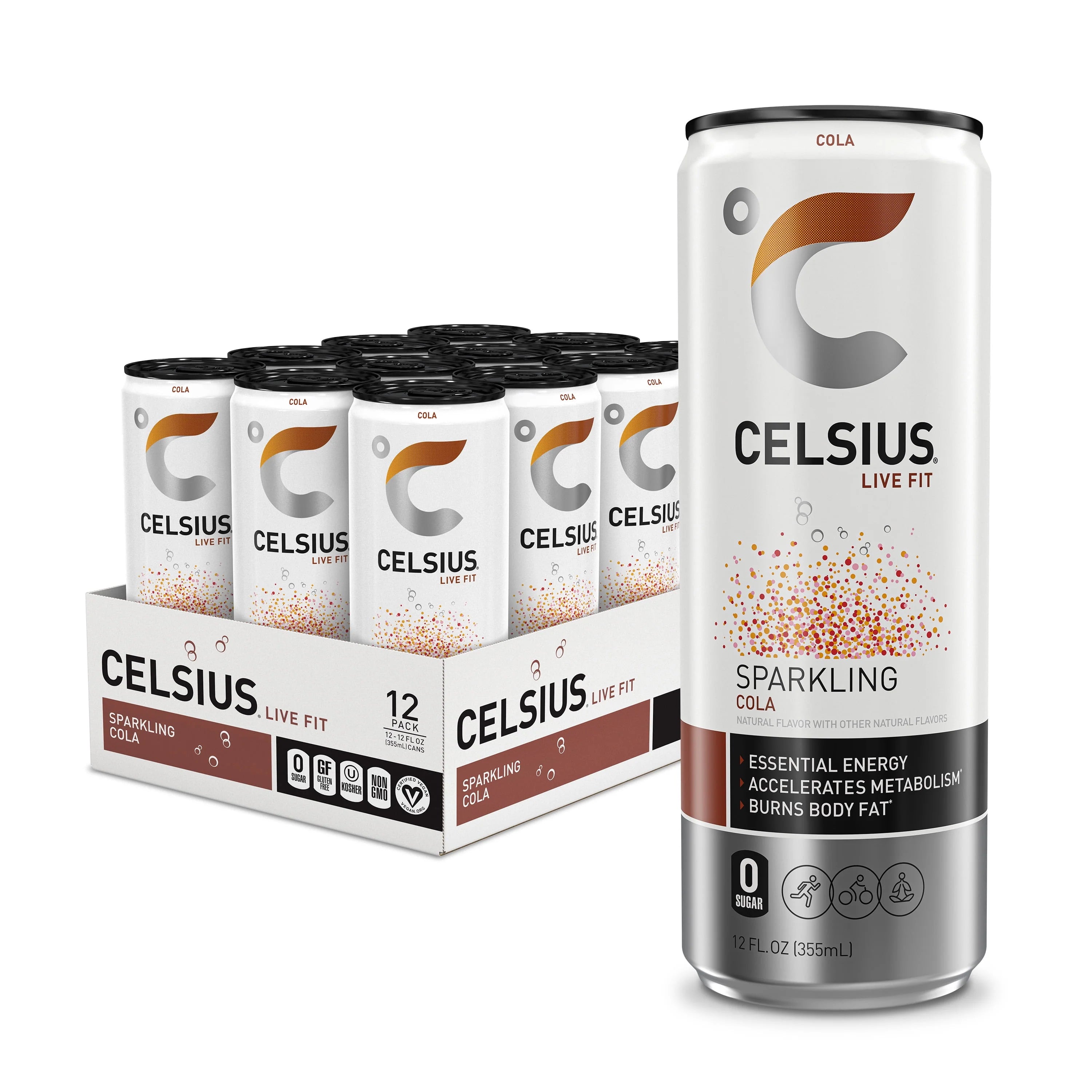 CELSIUS Sparkling Space Variety Pack, Functional Energy Drink, 12 fl oz, 12-Pack T823