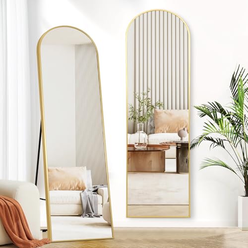 Black Full-Length Mirror with Stand for Bedroom T3696