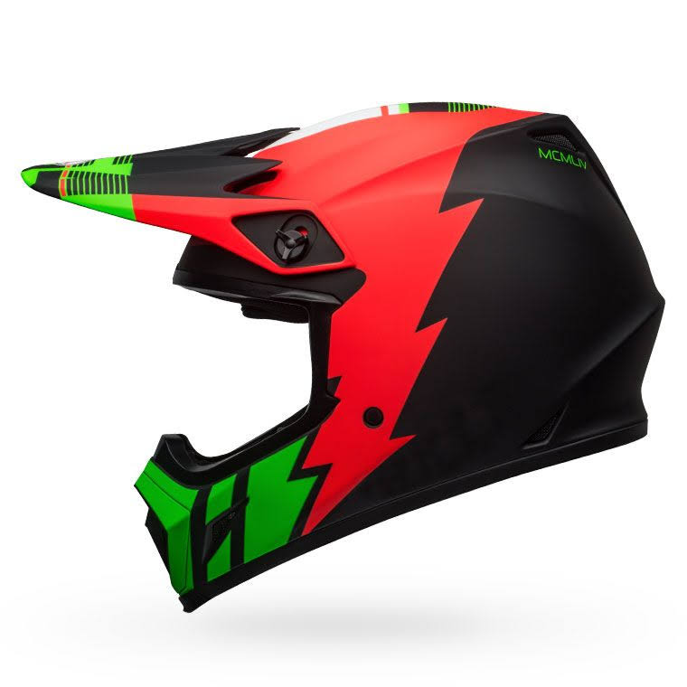 Bell MX-9 MIPS Strike Helmet Infrared/Green/Black G317