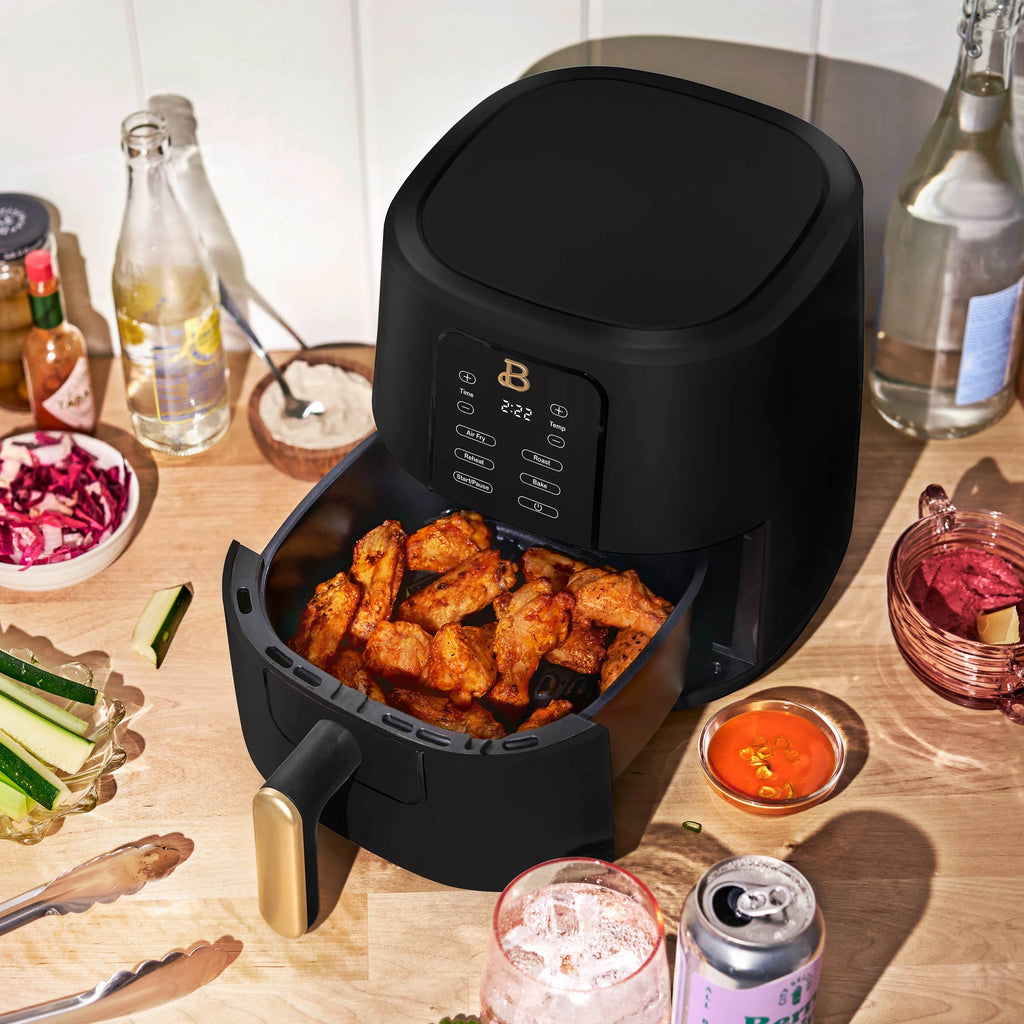 Beautiful 3 Qt Air Fryer with TurboCrisp Technology, White Icing by Drew Barrymore Q37808