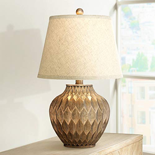 360 Lighting Buckhead Modern Accent Table Lamp 22" Warm Bronze Brown L3535