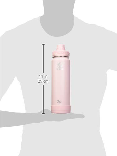 Takeya Actives Water Bottle with Spout Lid, 18 oz, Midnight Blue W579