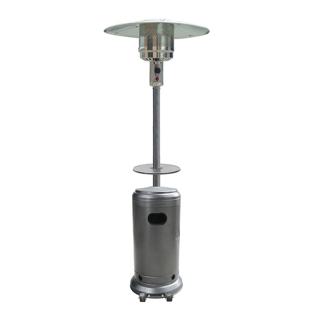 Floor Standing Silver 41 000 BTU Propane Powered Door Open Heater