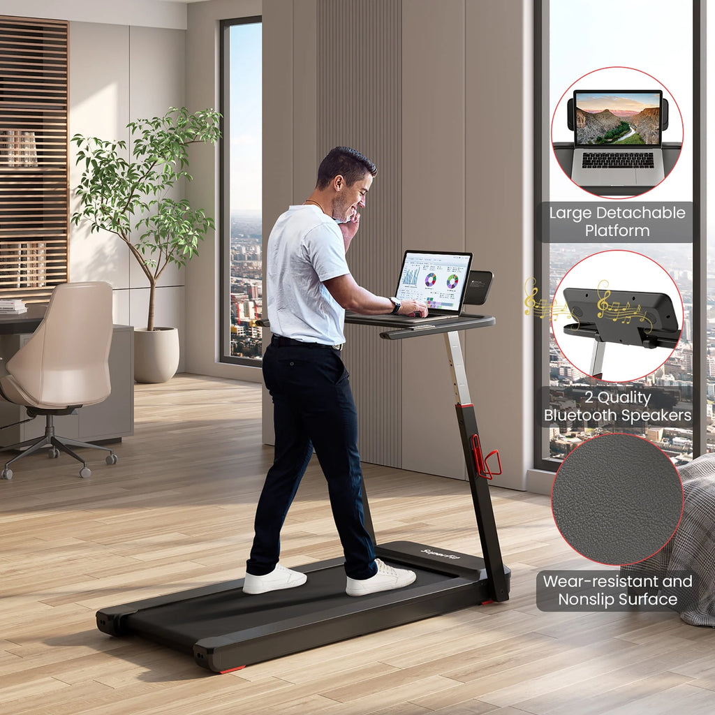 Superfit 3HP Folding Treadmill with APP Control, Black Z7624