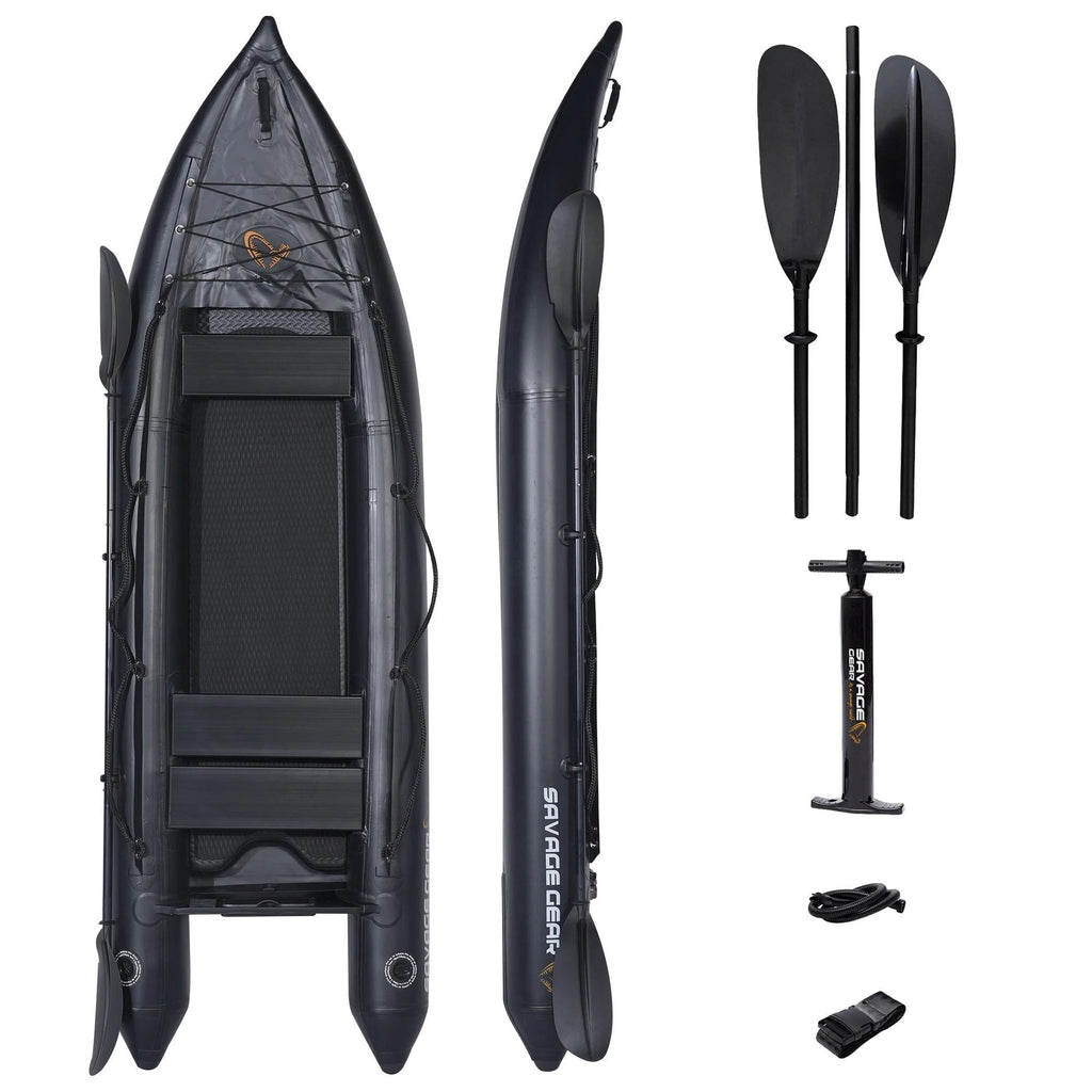 2 Person Inflatable Fishing Kayak with Pump, Paddle, and Repair Kit L2296