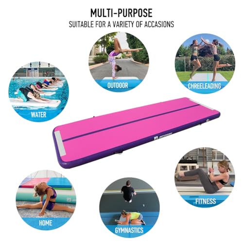 AKSPORT Gymnastics Air Mat Tumble Track with Air Pump A7907