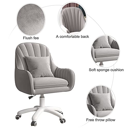 Mid-Back Upholstered Swivel Task Chair for Home Office N37900
