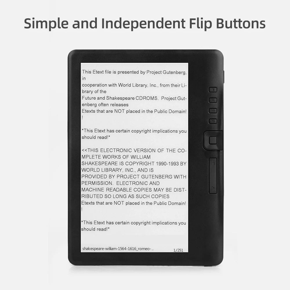 Radirus E-book Reader 7 inch, 8GB Memory C27890