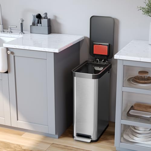 iTouchless 13 Gallon Sensor Trash Can 2.0 Stainless Steel W51921